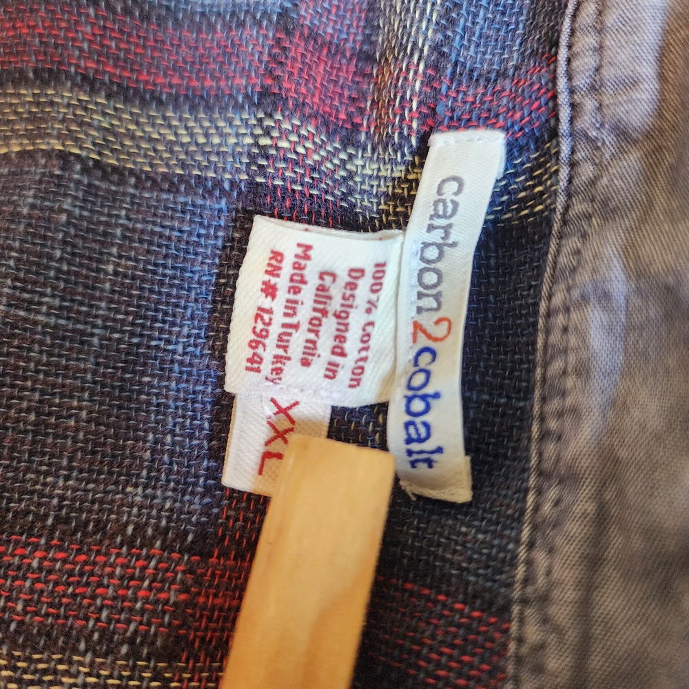 NWOT Carbon2Cobalt Short Sleeve Button-Down Shirt - Picture 2 of 3